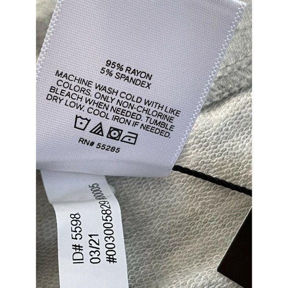 Women’s EXPRESS Super High Waisted Soft Drawstring Shorts Size XL 05 Grey - Picture 9 of 9